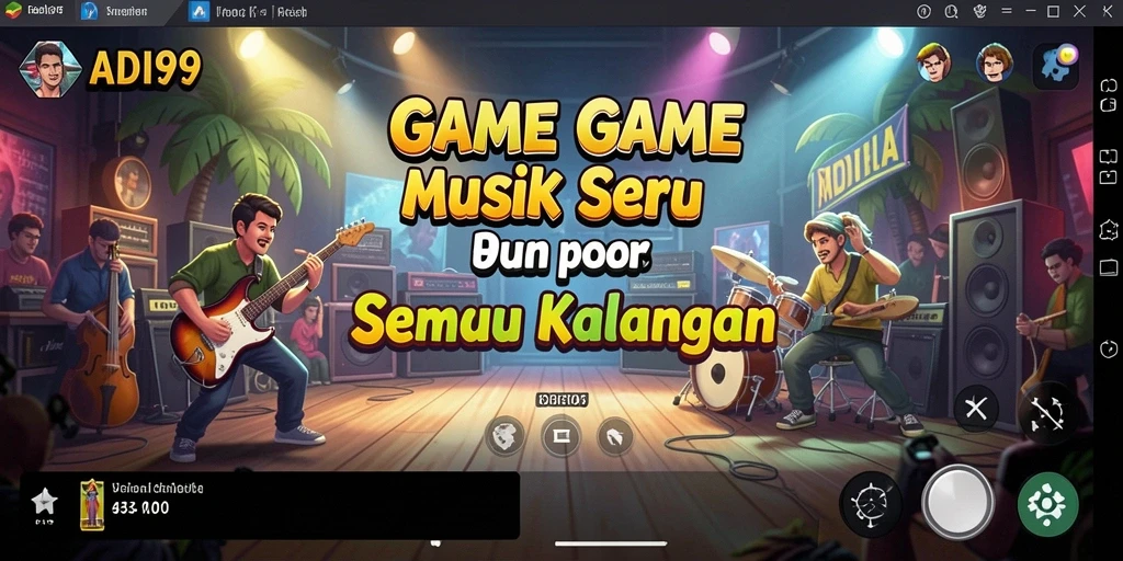 Tampilan gameplay ADI99 yang penuh warna dan interaktif.