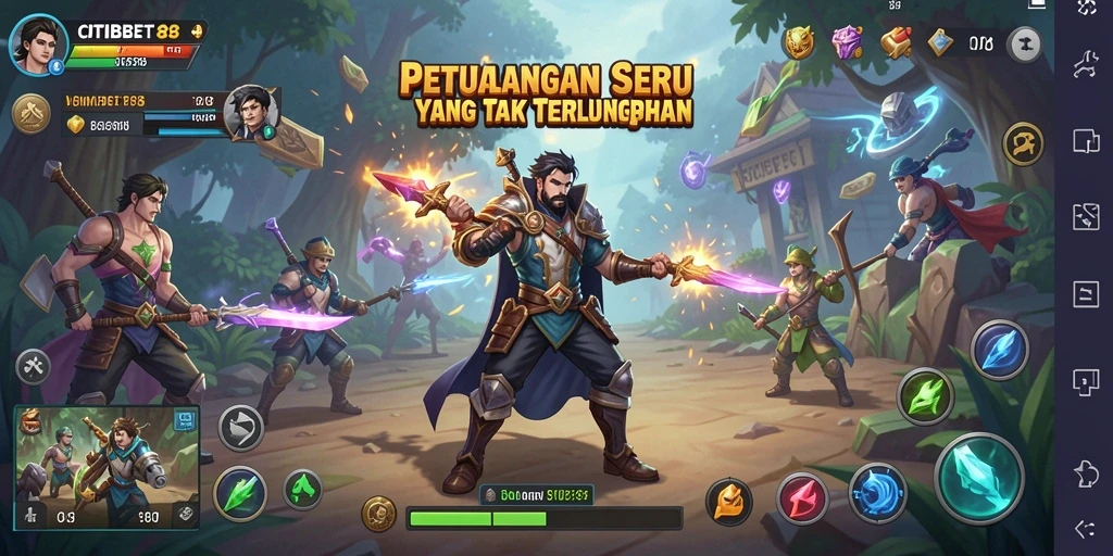 Tampilan gameplay seru CITIBET88 saat menjelajahi dunia petualangan.