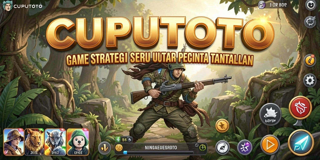 Tampilan game CUPUTOTO dengan strategi mendalam dan tantangan beragam.