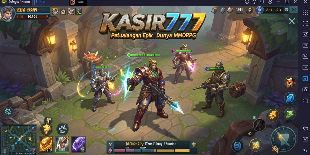 Tangkapan layar KASIR777 menampilkan petualangan di dunia fantastis MMORPG.