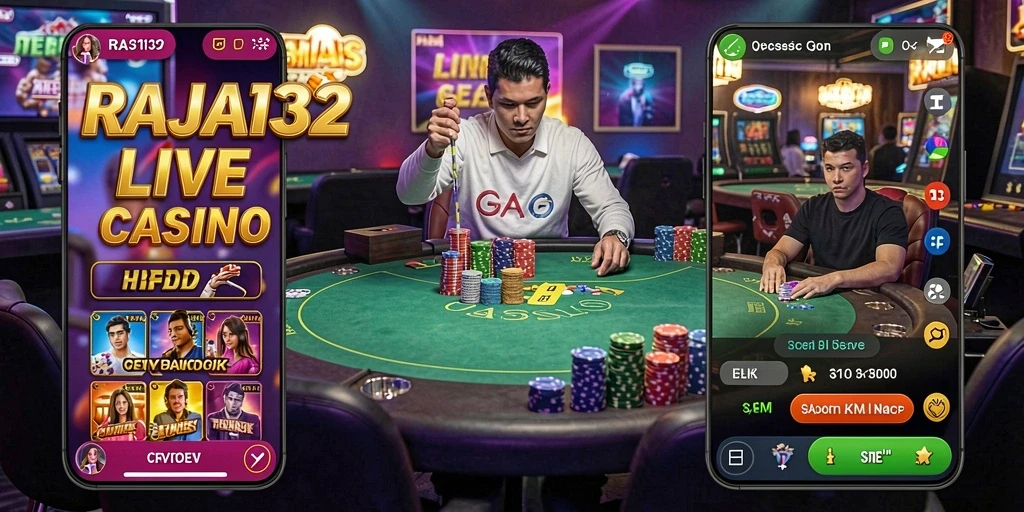Gameplay menarik dalam Live Casino RAJA132 dengan dealer profesional.