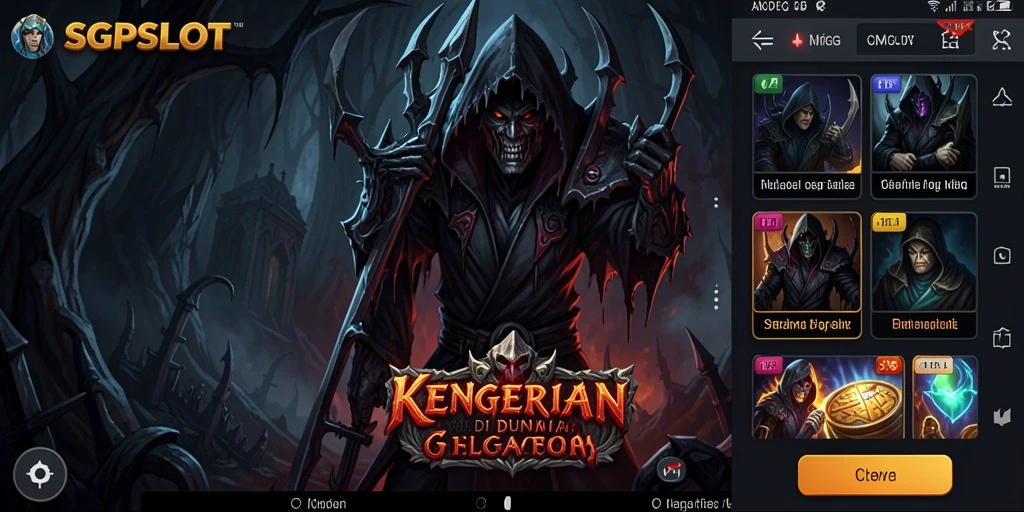 Screenshot gameplay SGPSLOT menunjukkan suasana Horror yang menegangkan.