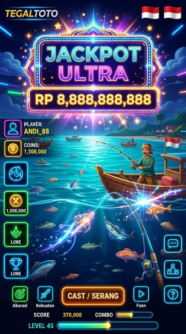 Tampilan antarmuka aplikasi tegaltoto yang sederhana dan nan menarik.